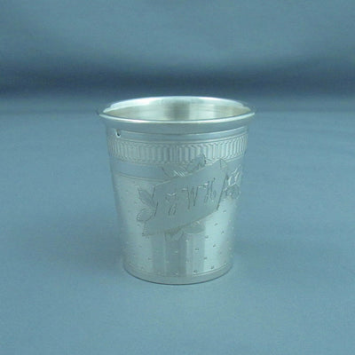 French Silver Beaker - JH Tee Antiques