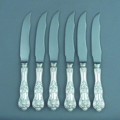 6 Birks Sterling Silver Steak Knives - JH Tee Antiques