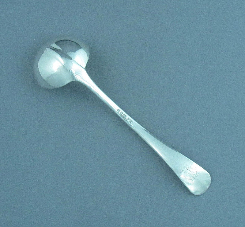 Rat Tail Sterling Silver Gravy Ladle - JH Tee Antiques