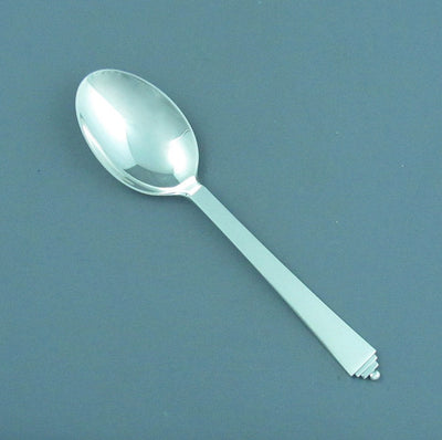 Georg Jensen Pyramid Dessert Spoon - JH Tee Antiques