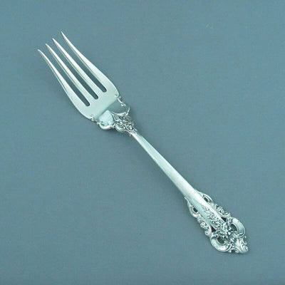 Grand Baroque Sterling Meat Fork - JH Tee Antiques