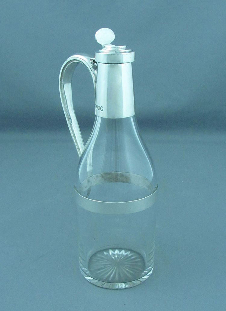 Victorian Silver Arts and Crafts Decanter - JH Tee Antiques