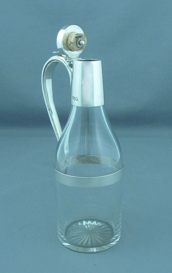 Victorian Silver Arts and Crafts Decanter - JH Tee Antiques