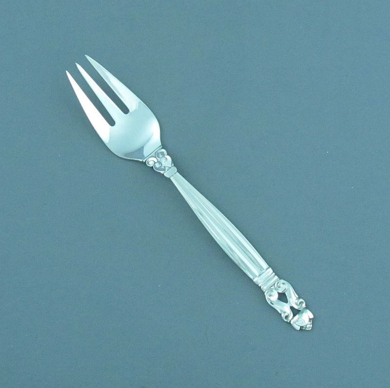 Georg Jensen Acorn Sterling Fish Fork - JH Tee Antiques