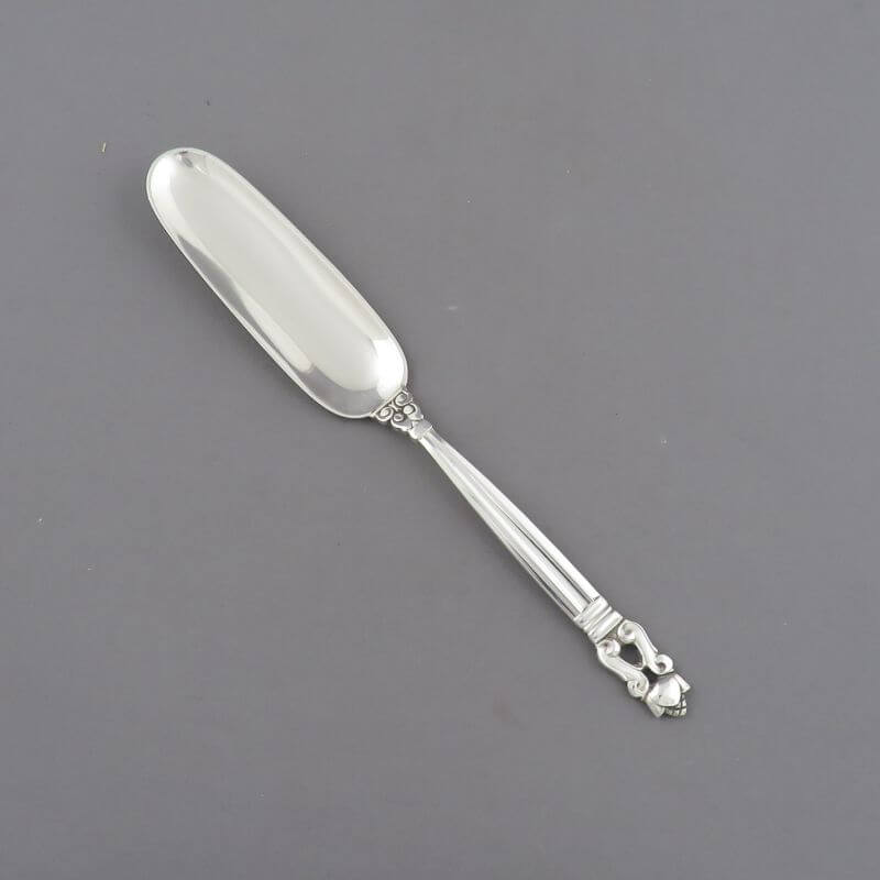 Georg Jensen Acorn Pattern Cheese Scoop - JH Tee Antiques