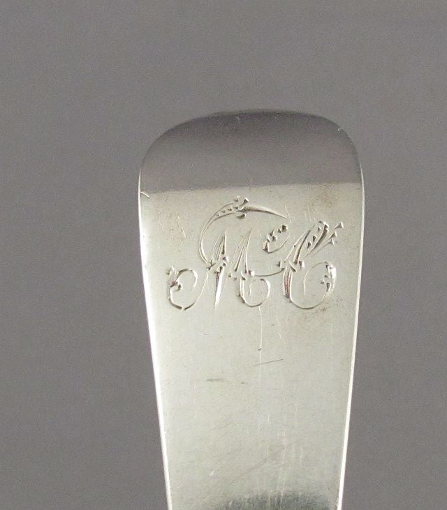 Scottish Provincial Silver Dessert Spoon - JH Tee Antiques
