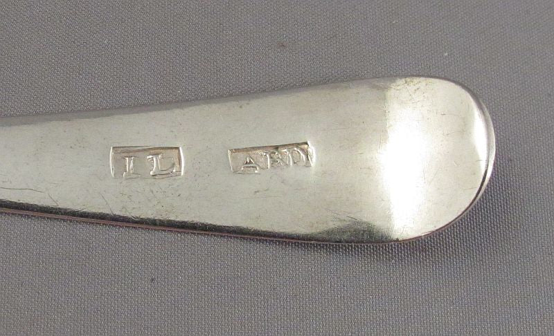 Scottish Provincial Silver Dessert Spoon - JH Tee Antiques