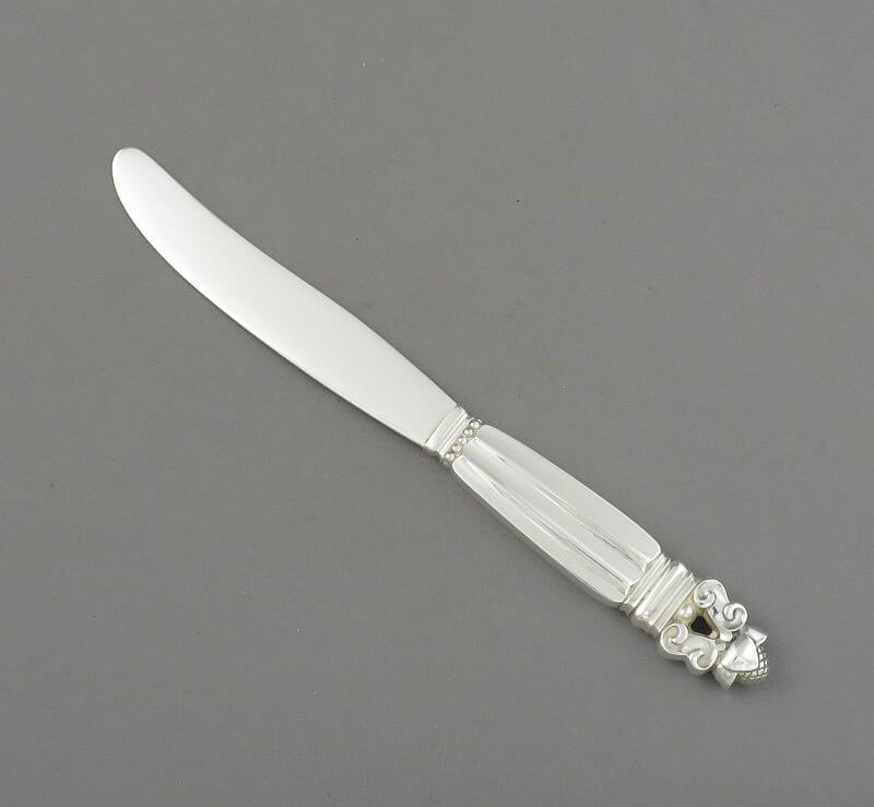 Georg Jensen Acorn Fruit Knife Silver Blade - JH Tee Antiques