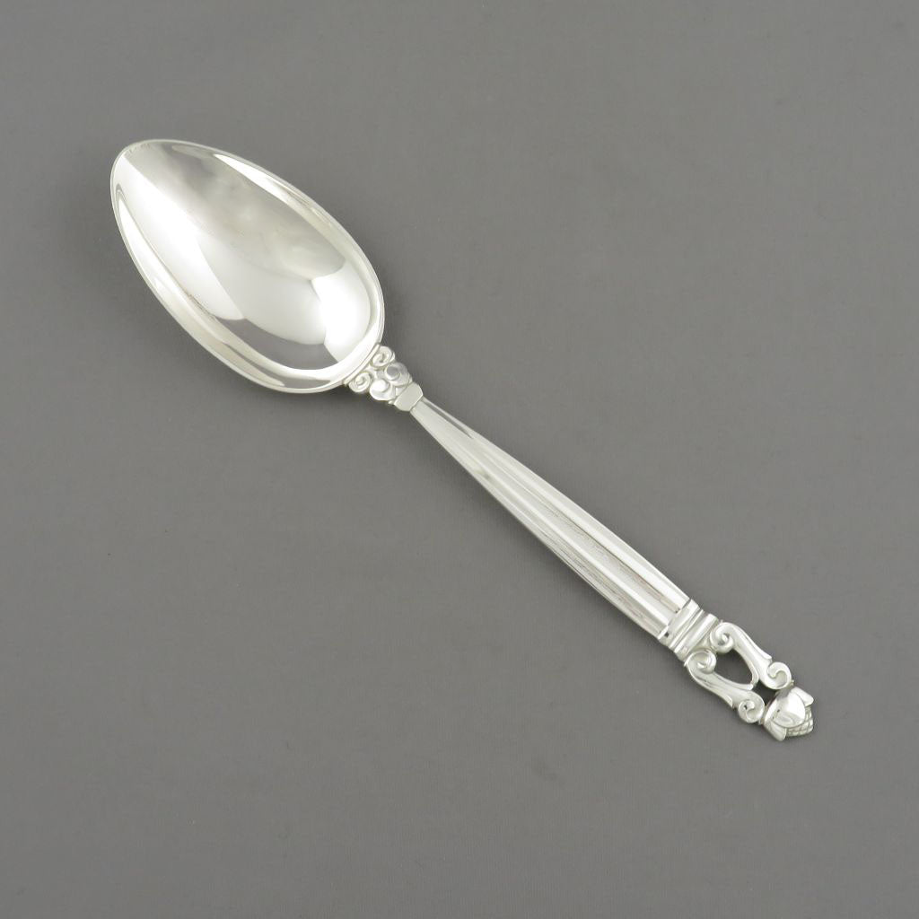 Georg Jensen Acorn Large Dinner Spoon - JH Tee Antiques