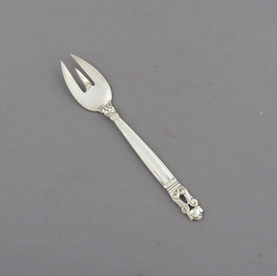 Georg Jensen Acorn Lemon Fork - JH Tee Antiques