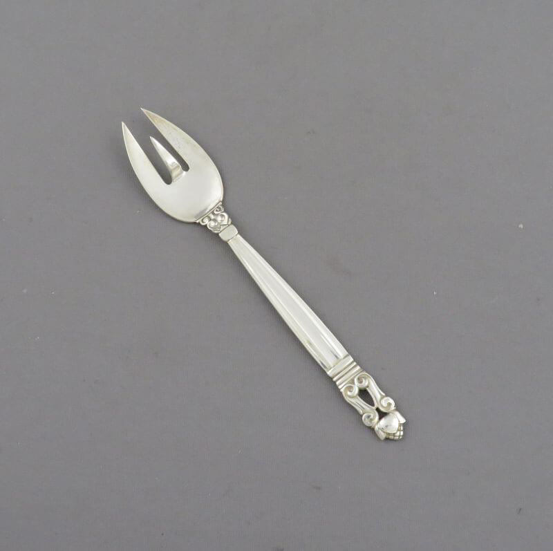 Georg Jensen Acorn Lemon Fork - JH Tee Antiques