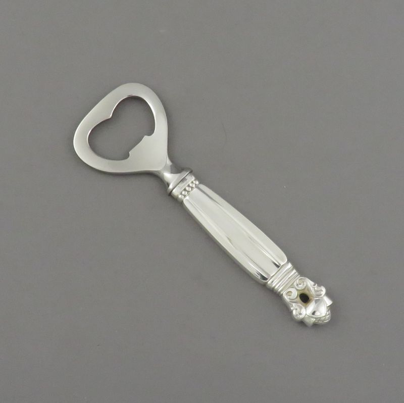 Georg Jensen Acorn Pattern Bottle Opener - JH Tee Antiques