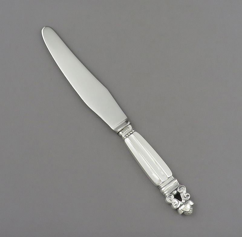 Georg Jensen Acorn Luncheon Knife - JH Tee Antiques