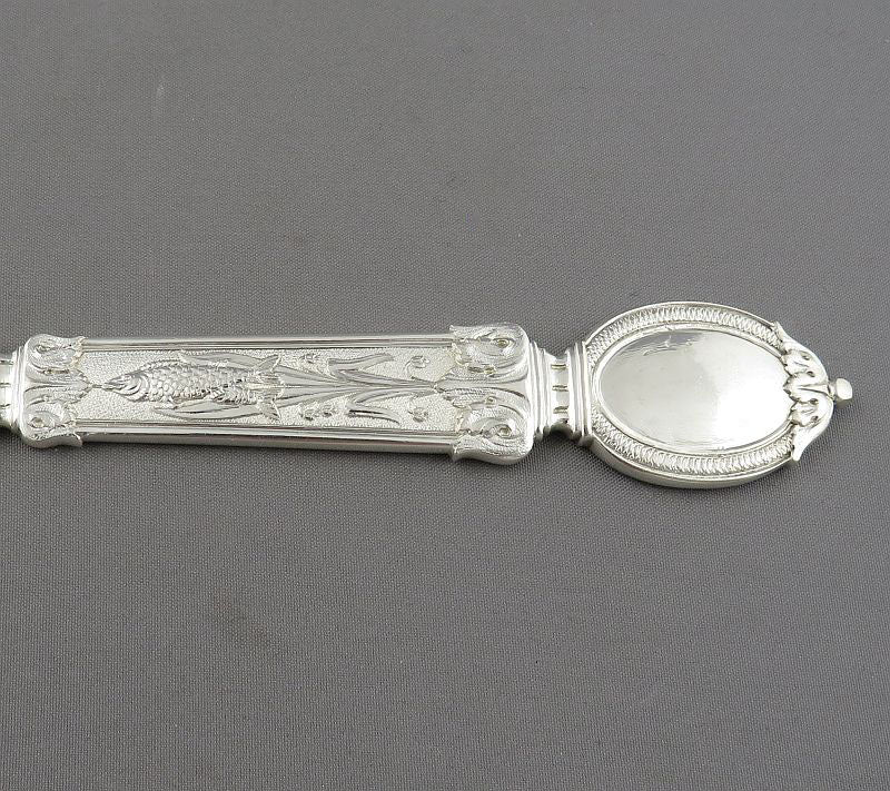 Aesthetic Movement Silver Fish Service for 12 - JH Tee Antiques