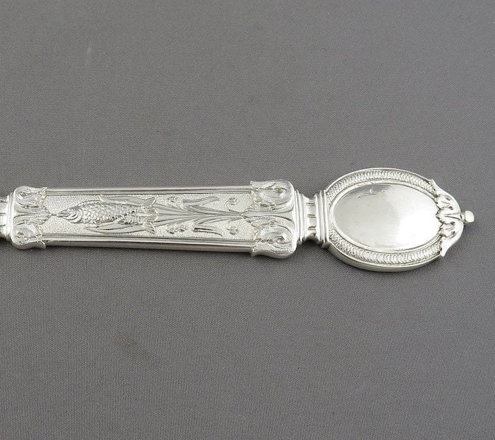 Aesthetic Movement Silver Fish Service for 12 - JH Tee Antiques