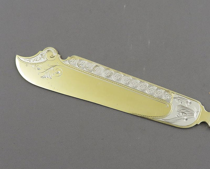 Aesthetic Movement Silver Fish Service for 12 - JH Tee Antiques