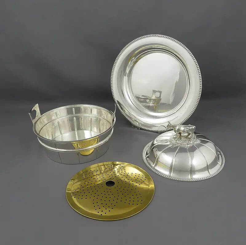 Antique American Silver Butter Dish - JH Tee Antiques