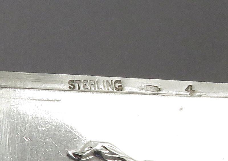 American Sterling Silver Card Case - JH Tee Antiques