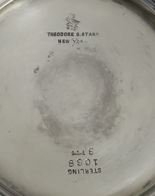 American Sterling Silver Kettle on Stand - JH Tee Antiques