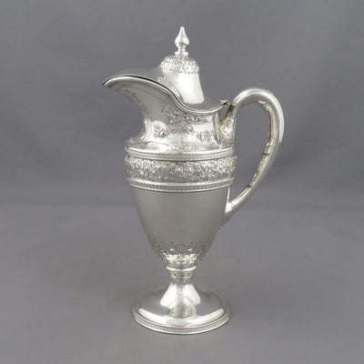 American Sterling Silver Syrup Jug - JH Tee Antiques