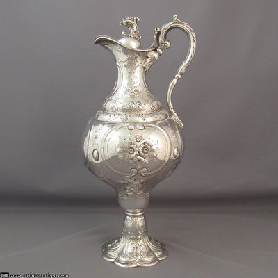 Antique Canadian Silver Claret Jug Savage and Lyman- JH Tee Antiques