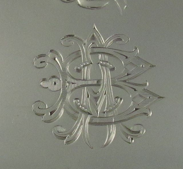 Sterling Silver Dressing Table Tray Art Nouveau - JH Tee Antiques