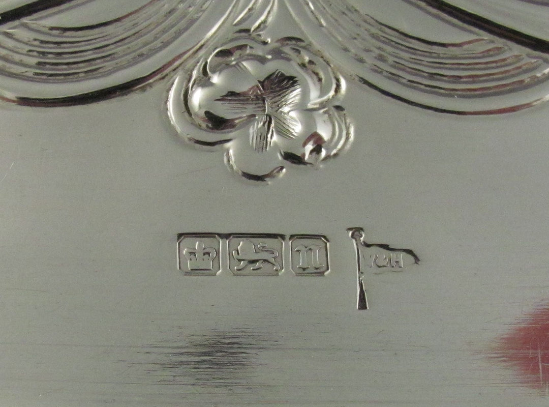 Sterling Silver Dressing Table Tray Art Nouveau - JH Tee Antiques