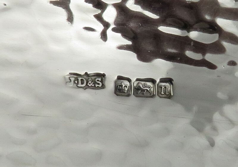 Arts and Crafts Sterling Silver Comport - JH Tee Antiques