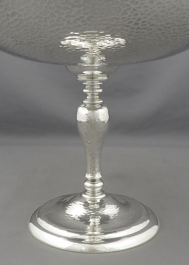Arts and Crafts Sterling Silver Comport - JH Tee Antiques