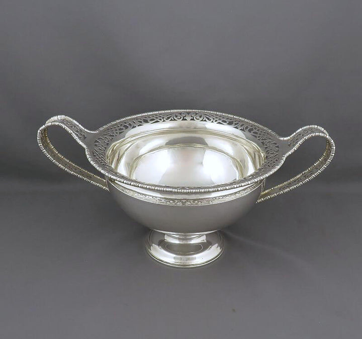 Pair of Austrian Silver Table Bowls - JH Tee Antiques