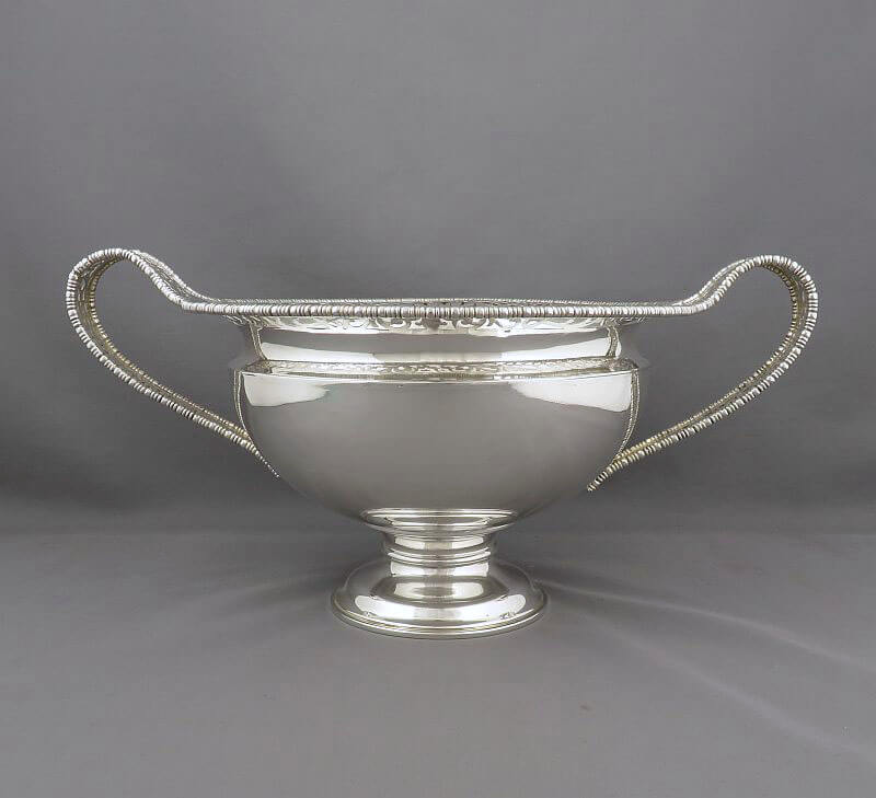 Pair of Austrian Silver Table Bowls - JH Tee Antiques
