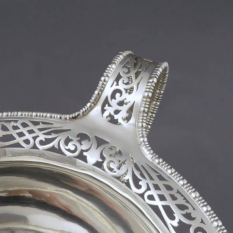Pair of Austrian Silver Table Bowls - JH Tee Antiques