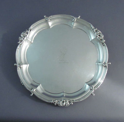 Benjamin Smith Sterling Silver Salver - JH Tee Antiques