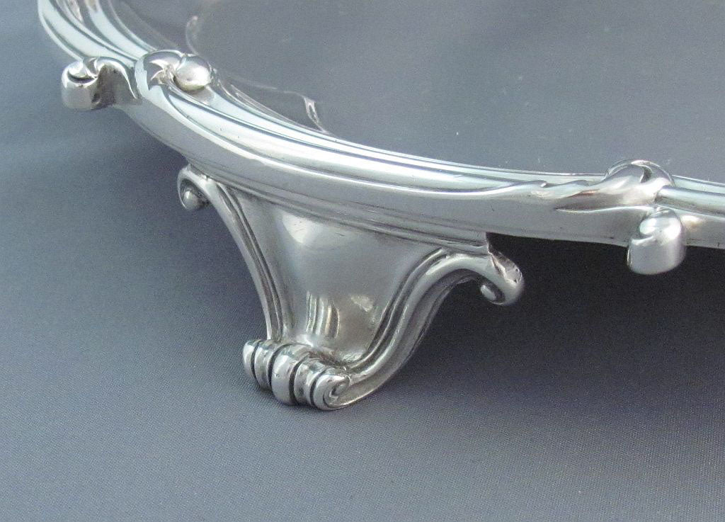 Benjamin Smith Sterling Silver Salver - JH Tee Antiques
