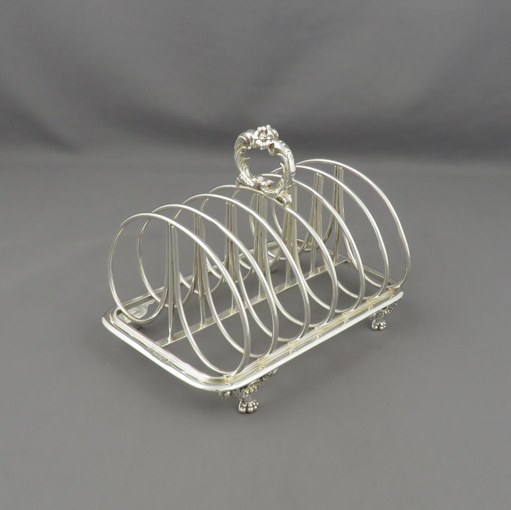 Benjamin Smith Silver Toast Rack - JH Tee Antiques