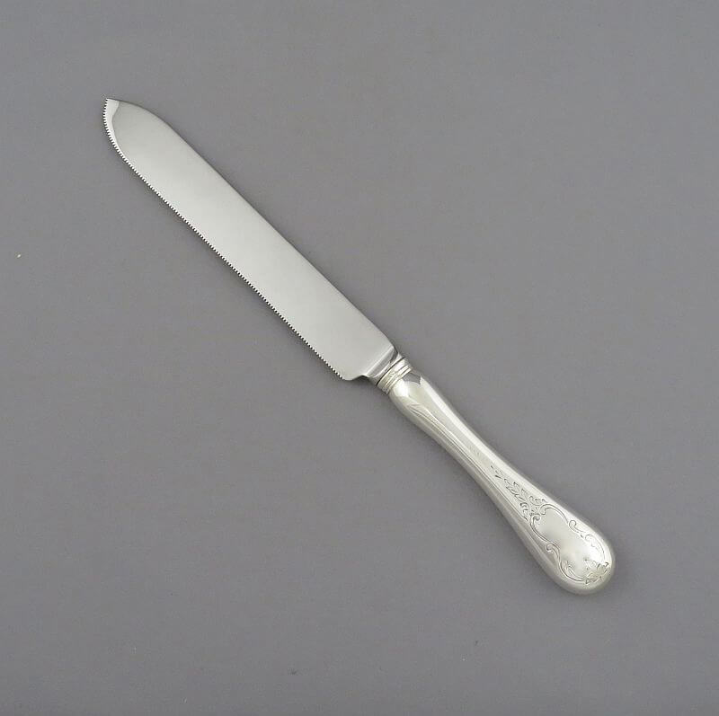 Birks Brentwood Pattern Sterling Cake Knife - JH Tee Antiques
