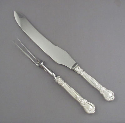 Birks Chantilly Sterling Silver Carving Set - JH Tee Antiques