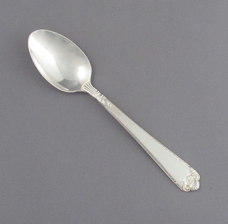 Birks George II Plain Pattern Silver Coffee Spoon - JH Tee Antiques