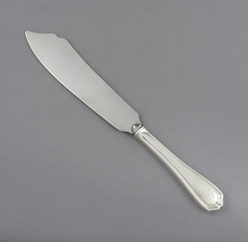 Birks Georgian Plain Pattern Sterling Cake Knife - JH Tee Antiques