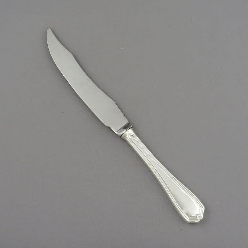 Birks Georgian Plain Sterling Steak Knife - JH Tee Antiques