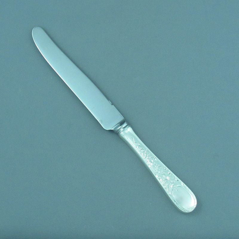 Birks London Engraved Dinner Knife French - JH Tee Antiques