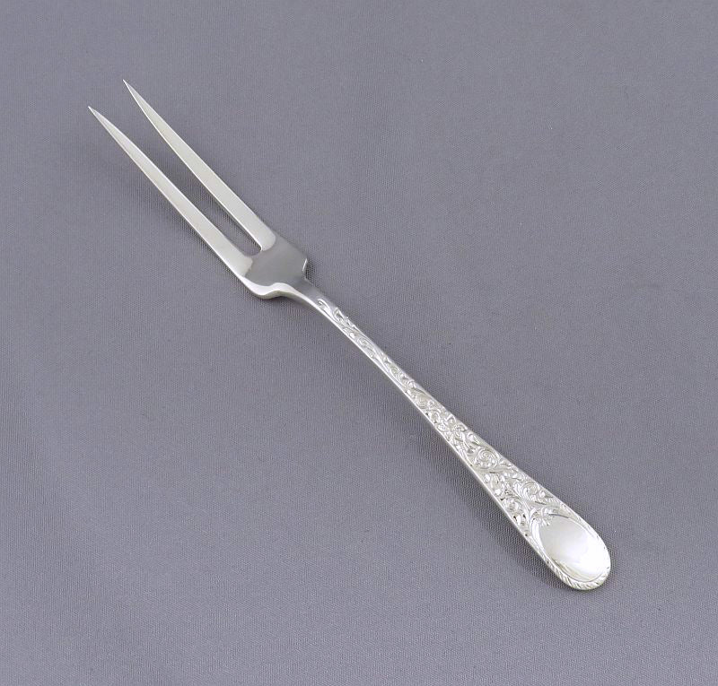 Birks London Engraved Sterling Lemon Fork - JH Tee Antiques