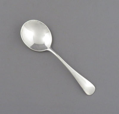 Birks Old English Pattern Silver Cream Soup Spoon - JH Tee Antiques