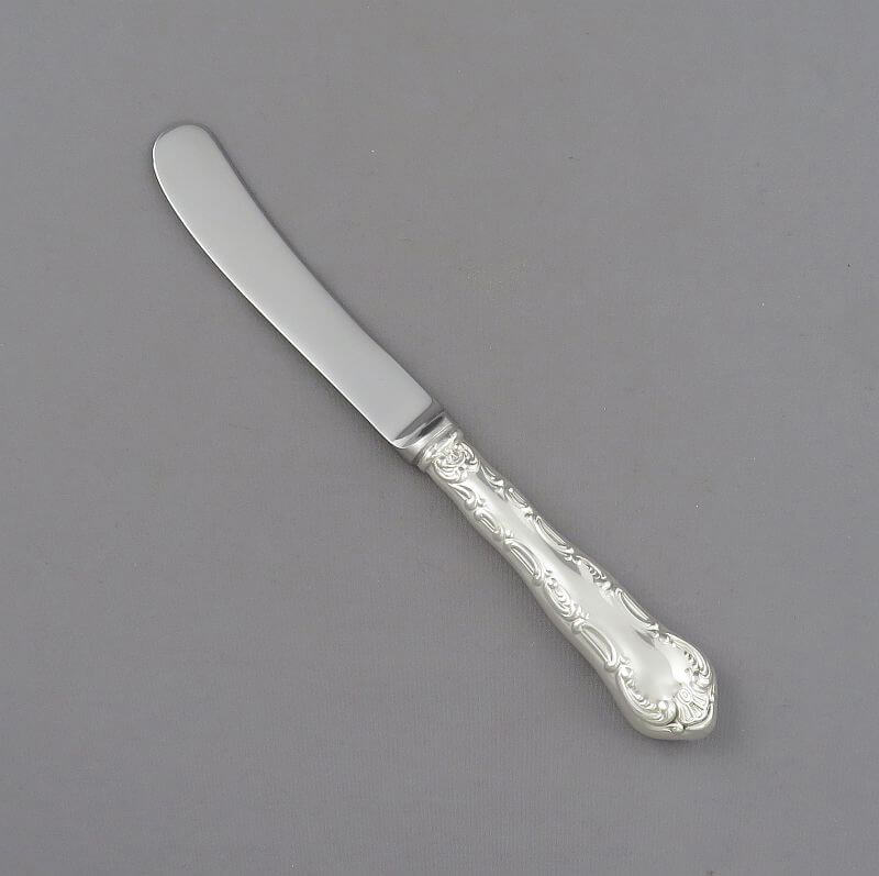 Birks Pompadour Sterling Silver Butter Spreader - JH Tee Antiques