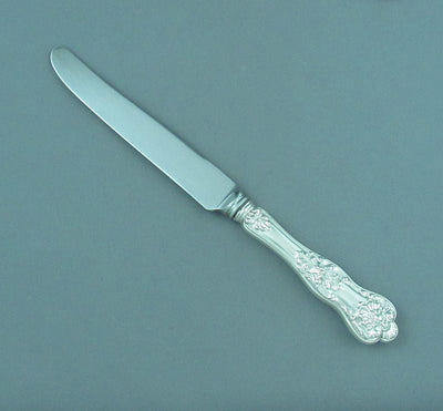 Birks Sterling Queens Pattern Dinner Knife French - JH Tee Antiques