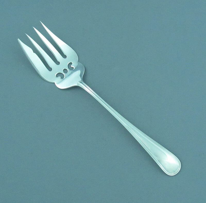 Saxon Pattern Sterling Cold Meat Fork - JH Tee Antiques
