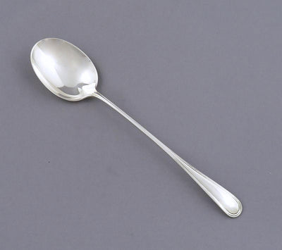 Birks Saxon Pattern Sterling Olive Spoon - JH Tee Antiques