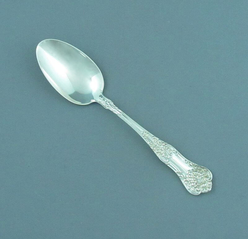 Birks Sterling Queens Pattern Dessert Spoon - JH Tee Antiques