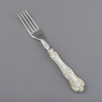 Birks Sterling Queens Pattern Fish Fork SS - JH Tee Antiques