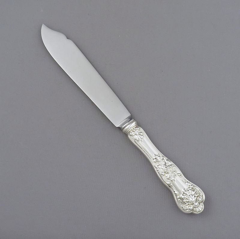 Birks Sterling Queens Pattern Fish Knife SS - JH Tee Antiques